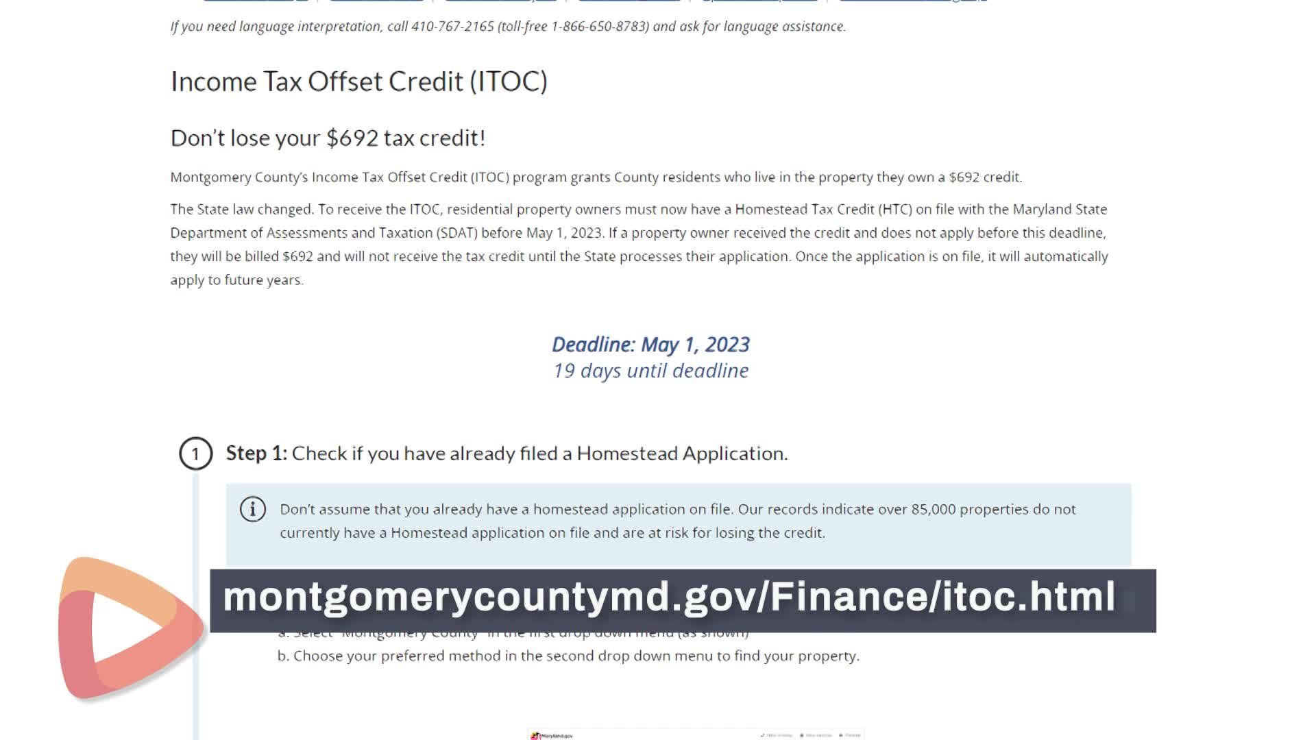 Thumbnail image for MCOL: Income Tax Offset Credit