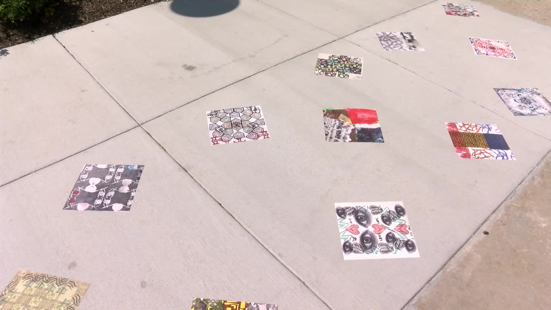Thumbnail image for MCOL: Montgomery College Art Students Create Sidewalk Decals